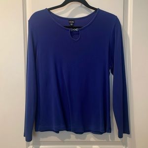 Rafaella Dark blue long sleeve shirt.